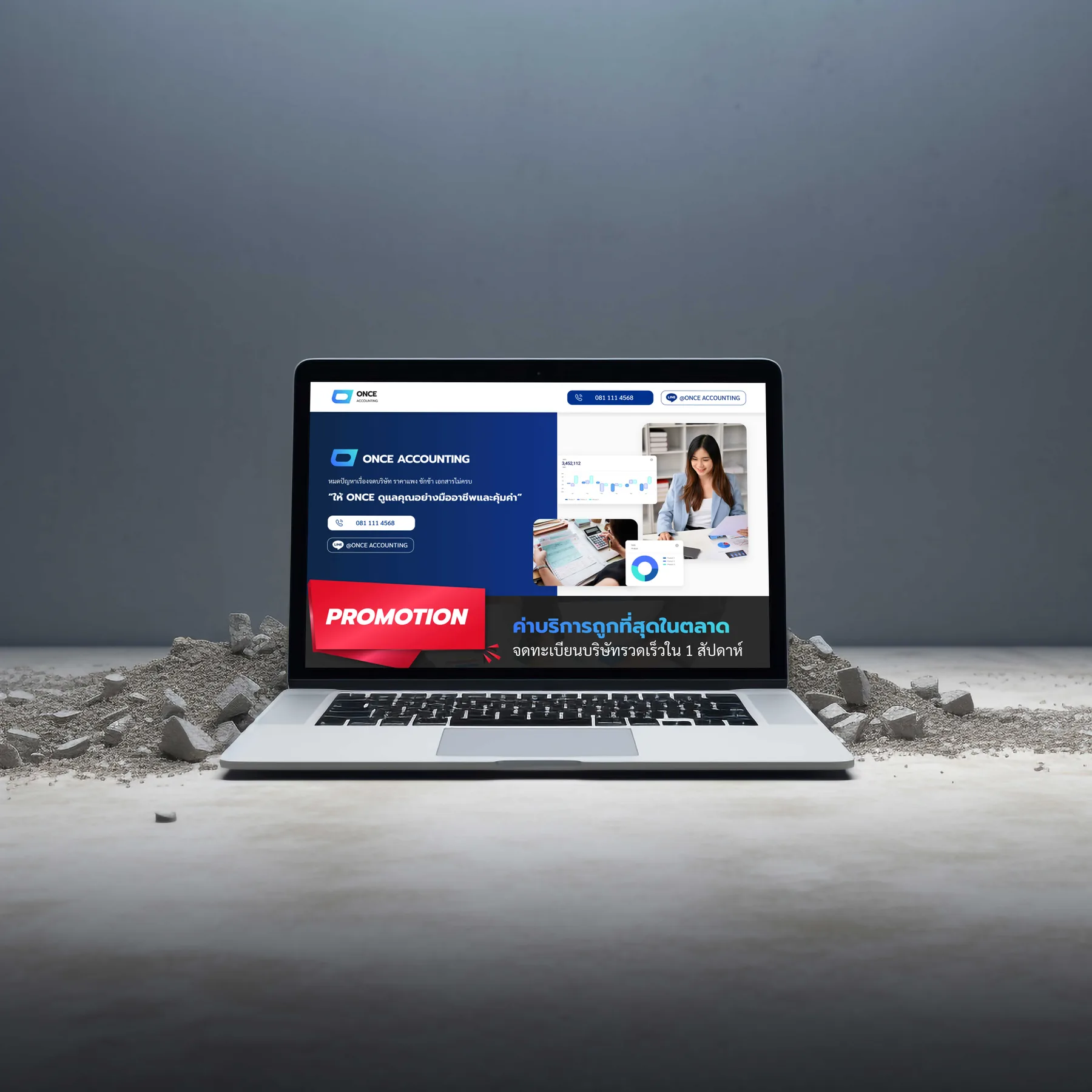 Once Accounting Website — open the case study