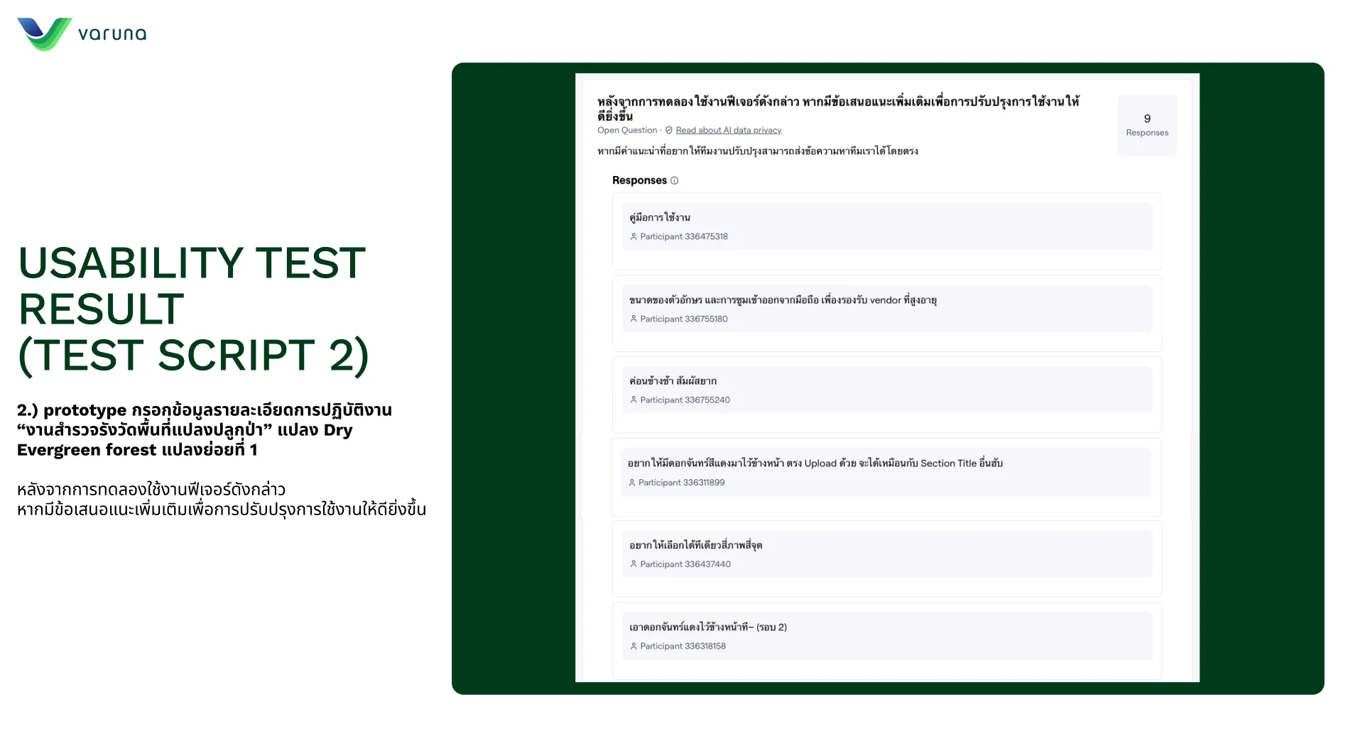 Test Scripts & Measured Results — visual 5