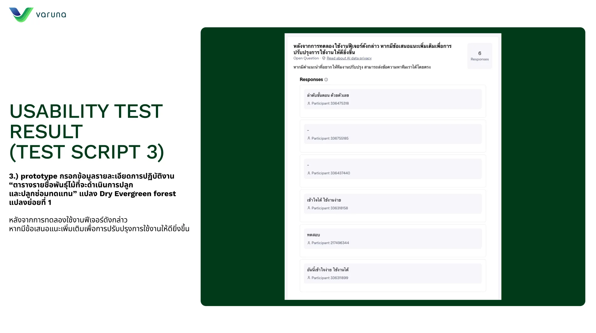 Test Scripts & Measured Results — visual 7